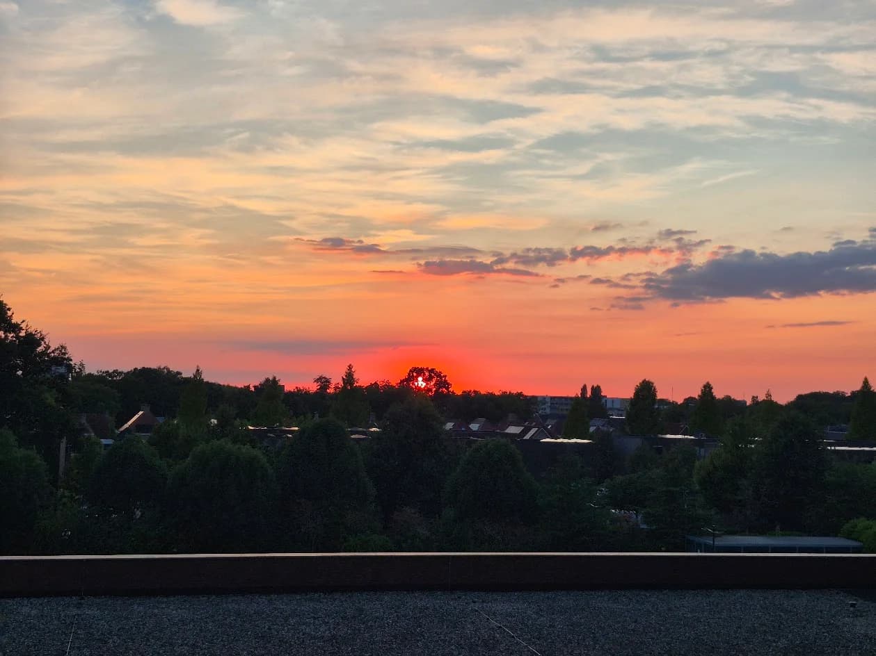 zonsondergang enschede